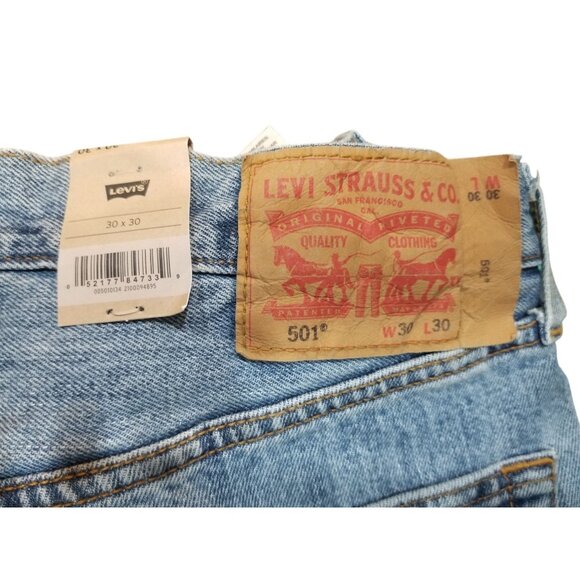 Levi's Strauss Mens jeans 501 Original Size 31x32 Straight Leg NEW WITH TAGS!! - Picture 6 of 6